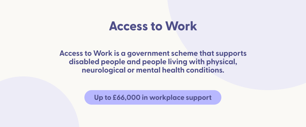 graphic explaining access to work