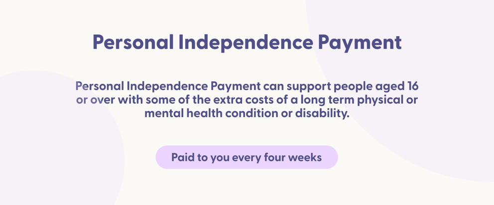 Graphic explaining personal independence payment