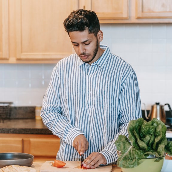 Man cooking